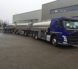 Tanks for the transport of raw milk Romex,Schwarte, Jansky..