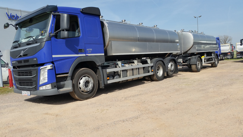 Quality fresh milk delivery for Imlek with Romex tankers