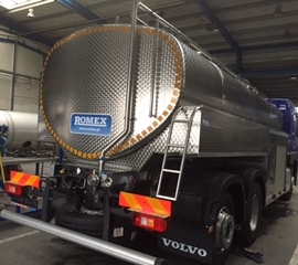 Tanks for the transport of raw milk Romex,Schwarte, Jansky..