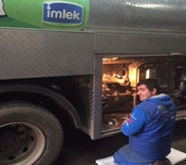 Tanks for the transport of raw milk Romex,Schwarte, Jansky..